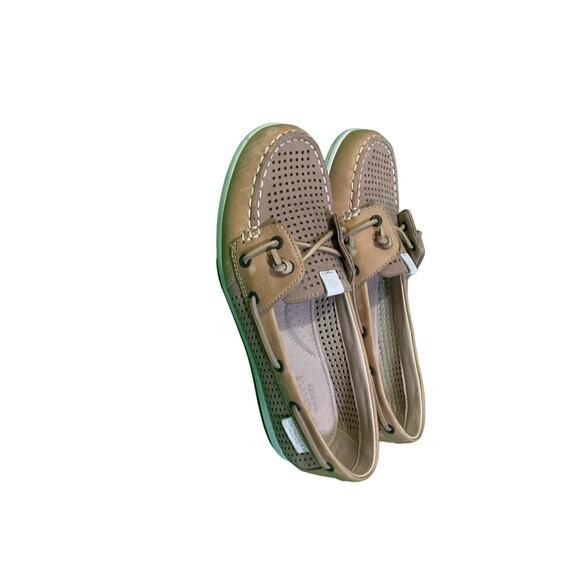 New Sperry Coil Ivy Perf Leather Tan women’s boat shoes size 8 - Picture 6 of 10